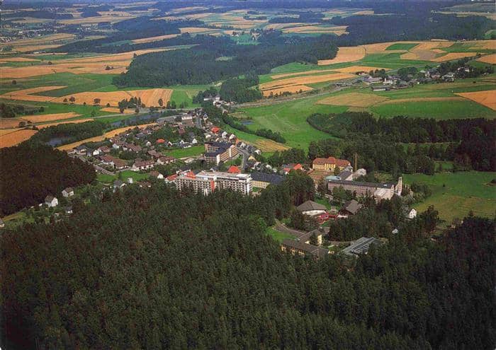 Bad Alexandersbad Fliegeraufnahme – Ansichtskarte Bad Alexandersbad