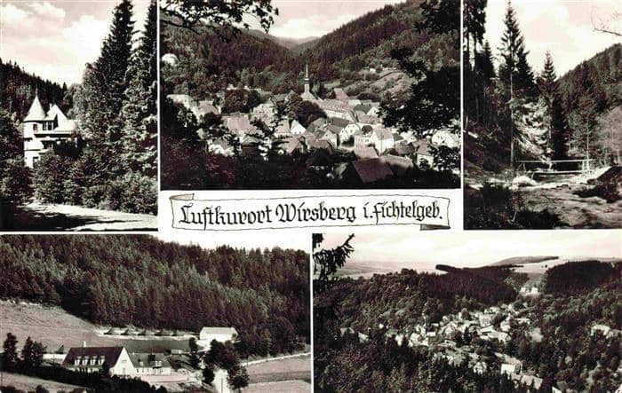 Wirsberg Kulmbach Bayern Panorama Teilansichten – Ansichtskarte Wirsberg