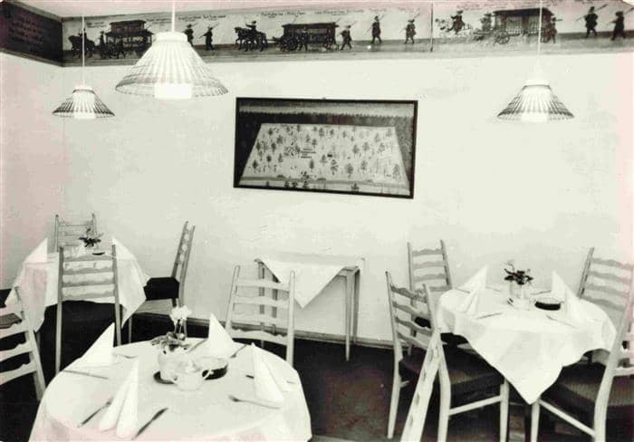 Moritzburg Sachsen HO Gaststaette und Hotel Waldschaenke Jagdzimmer – Ansichtskarte Moritzburg Dresden