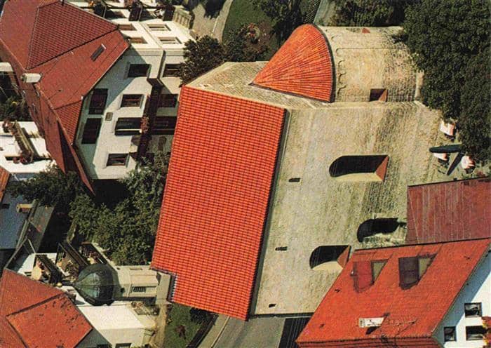Schondorf Ammersee Romanische Kirche St Jakob Fliegeraufnahme – Ansichtskarte Schondorf a.Ammersee
