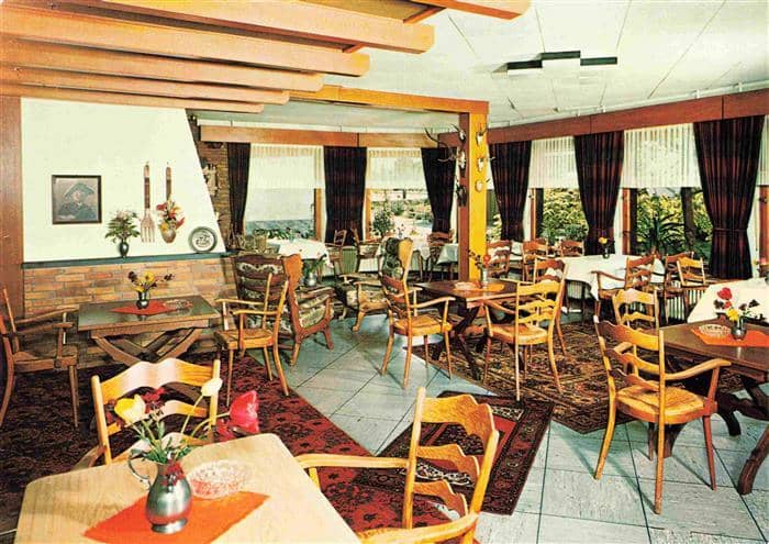 Bleiwaesche Hotel Waldwinkel Gastraum – Ansichtskarte Bad Wünnenberg
