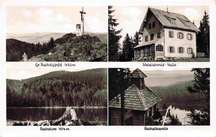 Waldschmidhaus Hengersberg Deggendorf Bayern Gr Rachelgipfel Waldschmiedhaus Rac – Ansichtskarte Hengersberg