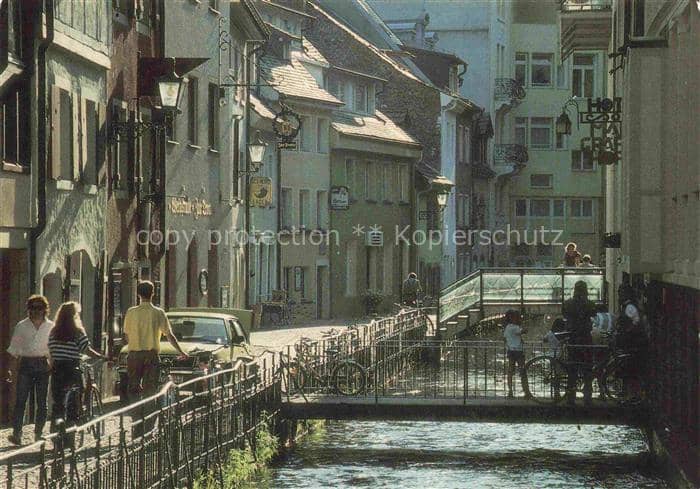 FREIBURG Breisgau BW Fischerau – Ansichtskarte Freiburg im Breisgau