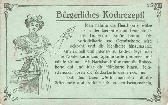 Rezept Recette-- Buergerliches Koch – Ansichtskarte