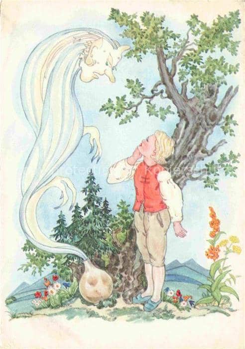 Maerchen Sagen Fairy Tale Conte-- Kind Geist – Ansichtskarte