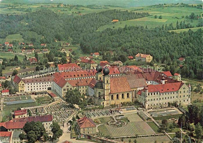 Metten Donau Kloster Metten Benediktiner-Abtei – Ansichtskarte Metten