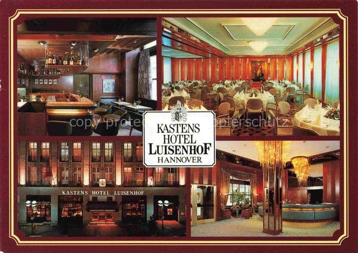 HANNOVER  CITY Kastens Hotel Luisenhof Bar Restaurant Rezeption – Ansichtskarte Hannover