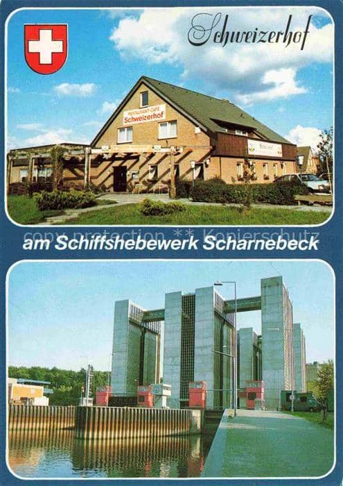 Scharnebeck Lueneburg Café Restaurant Schweizerhof – Ansichtskarte Scharnebeck