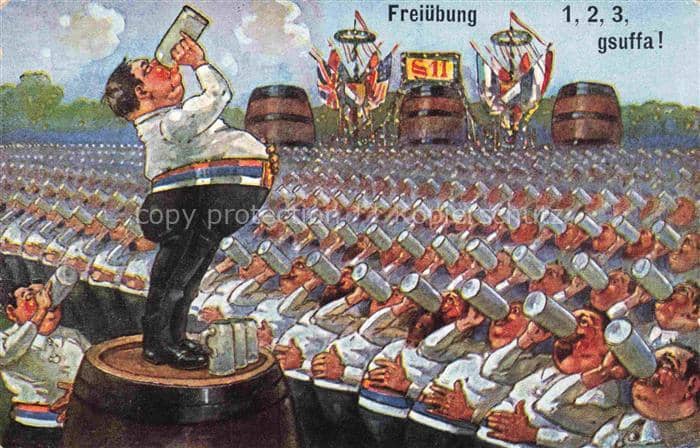 Bier Beer Biere Fass Getraenke – Ansichtskarte