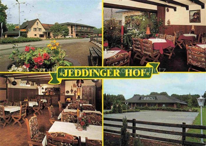 Jeddingen Hotel Restaurant Jeddinger Hof Gastraum – Ansichtskarte Visselhövede