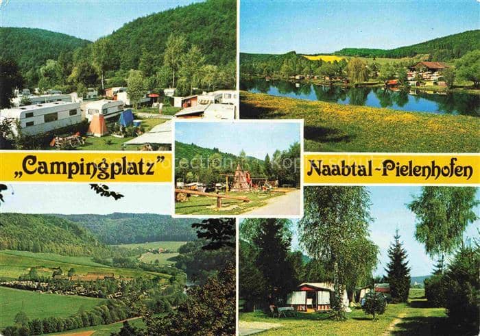 Pielenhofen Campingplatz Naabtal Landschaftspanorama – Ansichtskarte Pielenhofen