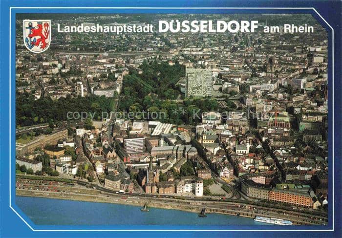DuessELDORF  CITY Stadtpanorama Landeshauptstadt – Ansichtskarte Düsseldorf