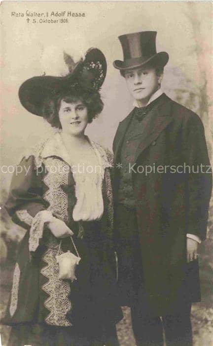 Hutmode Mode-des-Chapeaux Hat-fashion Cappeli Sombreros-- Reta Walter Adolf Hess – Ansichtskarte
