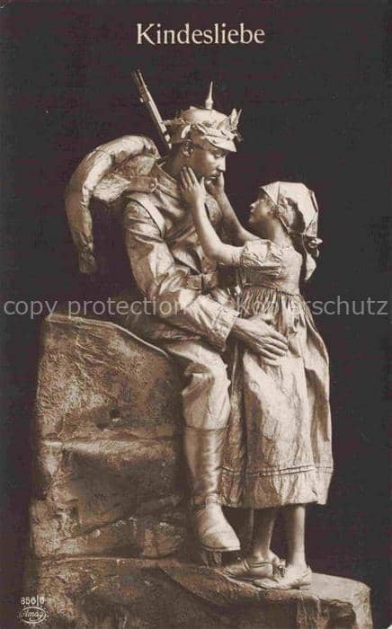Foto Amag Nr. 856/6 Kindesliebe Soldat Kind – Ansichtskarte