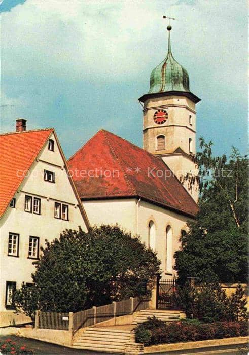 Gerstetten Wuerttemberg Michaelkirche – Ansichtskarte Gerstetten