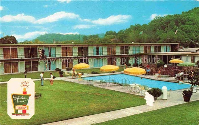 Knoxville Tennessee USA Holiday Inn Northeast Pool – Ansichtskarte Knoxville