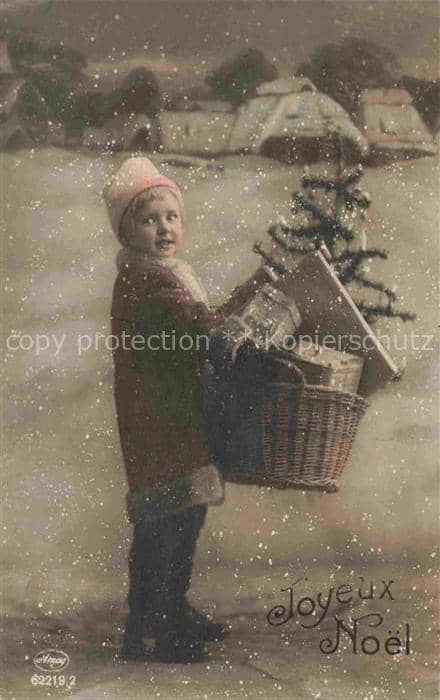 Foto Amag Nr. 62219/2 Noel Weihnachten Kind – Ansichtskarte