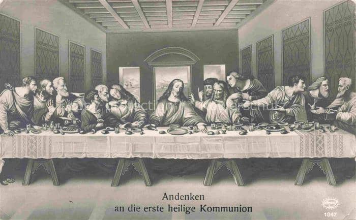 Foto Amag Nr. 1047 Jesus ersten heilige Kommunion – Ansichtskarte