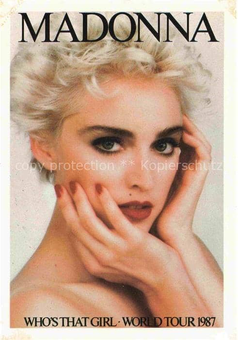 Musikanten Madonna World Tour – Ansichtskarte