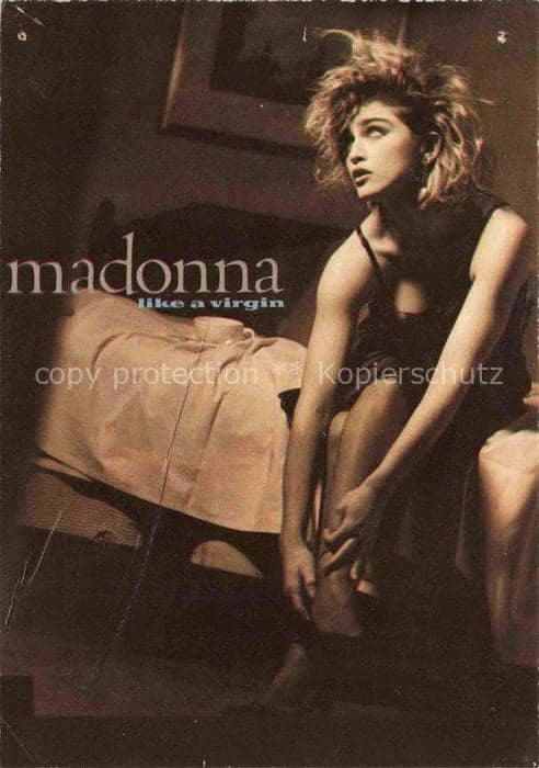 Musikanten Madonna Record Like a virgin – Ansichtskarte