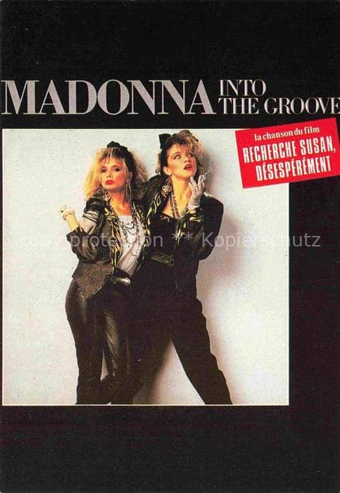 Musikanten Madonna Intro the Groover Record – Ansichtskarte