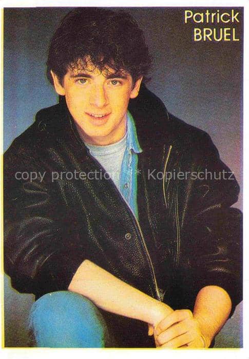 Musikanten Patrick Bruel – Ansichtskarte