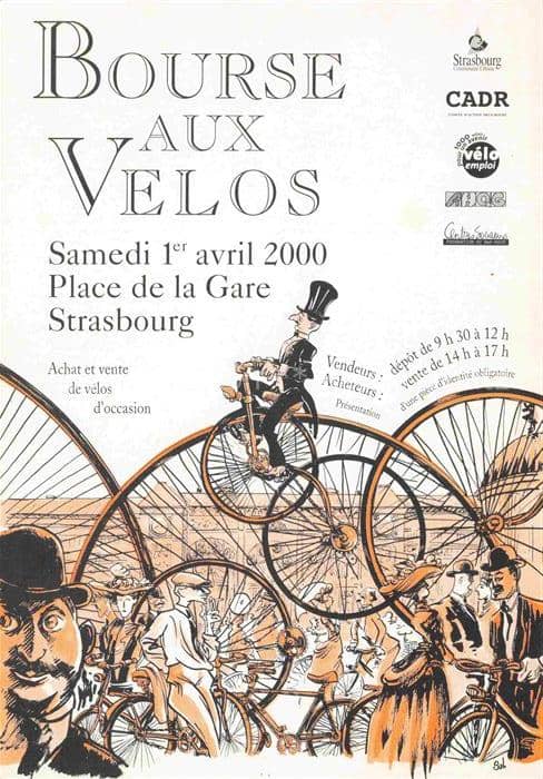 Einrad Fahrrad Bicycle Bicyclette Velo Bicicletta Bicicleta-- Bourse aux Velos – Ansichtskarte