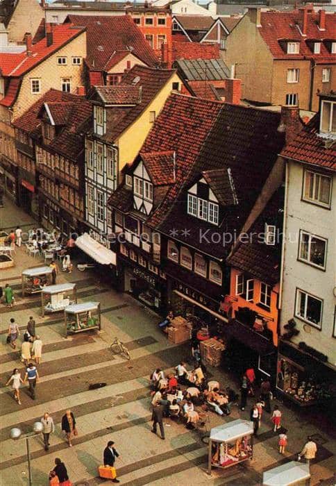 BRAUNSCHWEIG  CITY Fussgaengerviertel Altstadt – Ansichtskarte Braunschweig