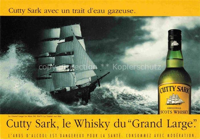 Alkohol Alcohol Alcool Alcol-- Cutty Sark Whisky Grand Large Trintine sur Mer – Ansichtskarte
