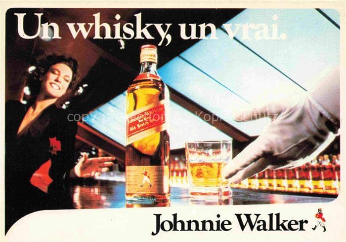 Alkohol Alcohol Alcool Alcol-- Whisky Johnnie Walker – Ansichtskarte