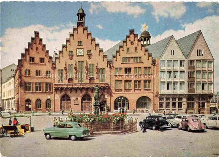 Brezelfenster VW Kaefer Frankfurt am Main – Ansichtskarte