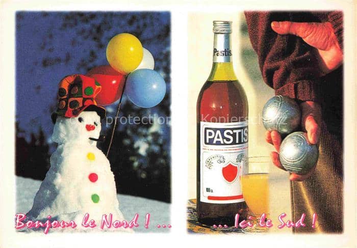 Schnaps Brandy Eau-de-Vie Aguardiente-- Pastis – Ansichtskarte