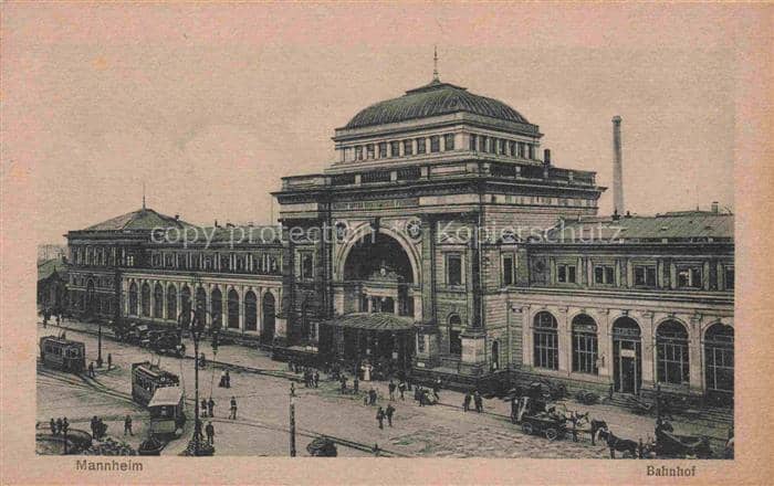 MANNHEIM BW Bahnhof – Ansichtskarte Mannheim