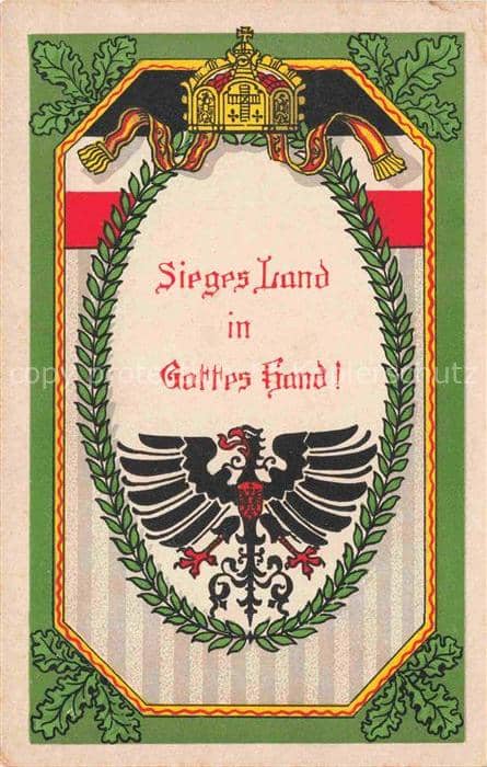 SWR Schwarz Weiss Rot-Flagge Litho 5117 Vaterland Adler – Ansichtskarte