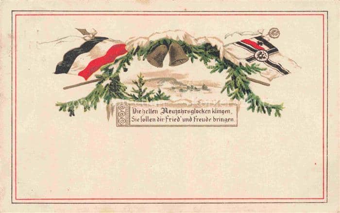 SWR Schwarz Weiss Rot-Flagge Litho S.V.D 3038 – Ansichtskarte
