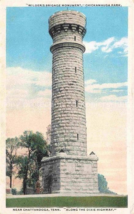 Chattanooga Tennessee USA Wilders Brigade Monument Chackamauga Park – Ansichtskarte Chattanooga