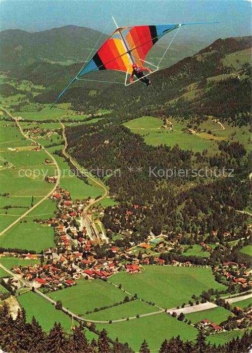 Segelflug Gliding Vol-Voile Vuolo-a-Vela Volo-a-Vela-- Bayrischzell Leitzachtal – Ansichtskarte