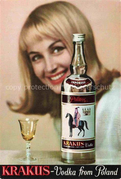 Vodka Alkohol Krakus Poland Agros Imported – Ansichtskarte