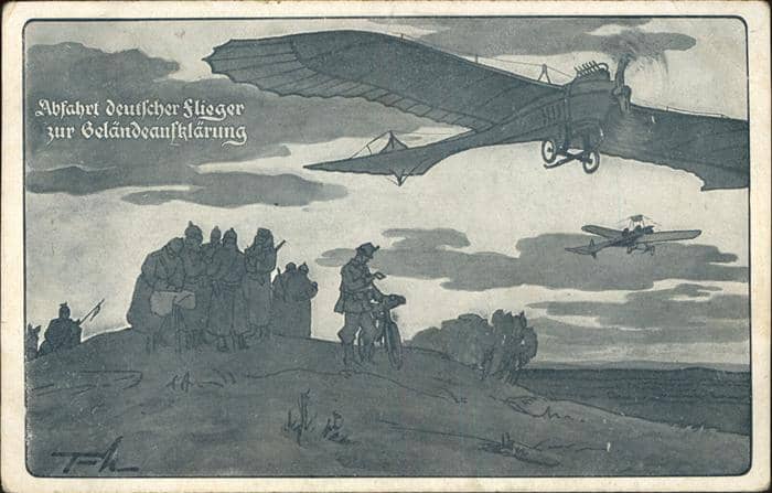 Segelflug Gliding Vol-Voile Vuolo-a-Vela Abfahrt deutscher Flieger – Ansichtskarte