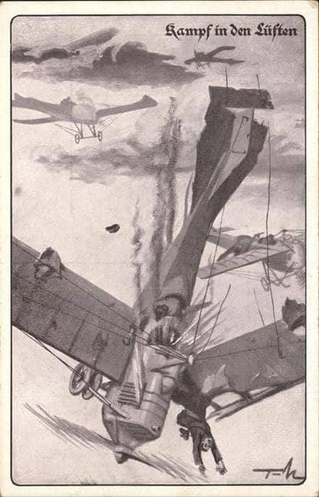 Segelflug Gliding Vol-Voile Vuolo-a-Vela Kampf in den Lüften – Ansichtskarte