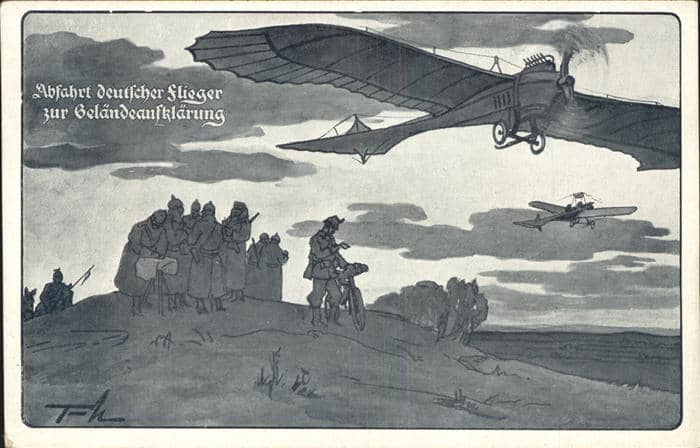 Segelflug Gliding Vol-Voile Vuolo-a-Vela deutscher Flieger – Ansichtskarte