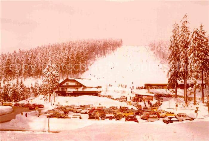 Schwarzwaldhochstrasse Hundseck Skilift Winter – Ansichtskarte