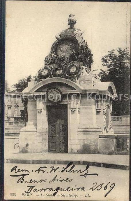 Paris La Statue de Strasbourg – Ansichtskarte Paris