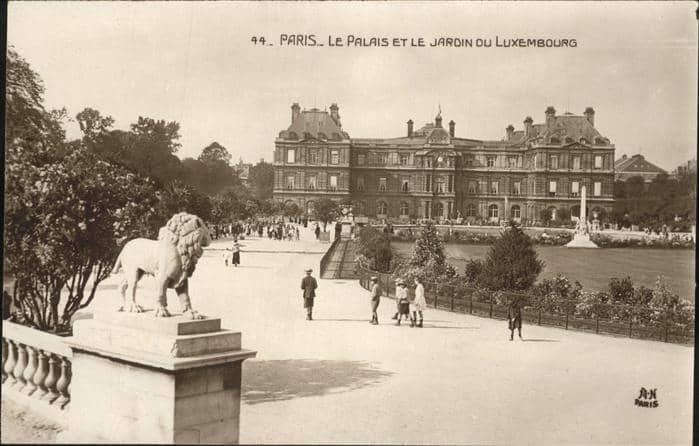 Paris Le Palais Jardin Luxembourg – Ansichtskarte Paris