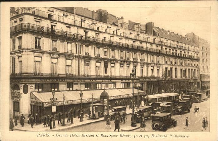 Paris Grand Hotels Brebant Beausejour Reunis – Ansichtskarte Paris
