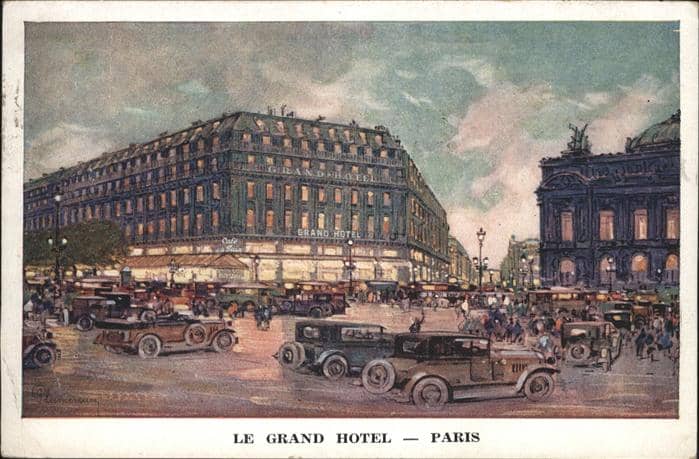 Paris Le Grand Hotel – Ansichtskarte Paris