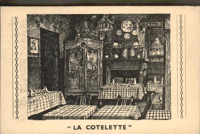 Paris la Cotelette – Ansichtskarte Paris
