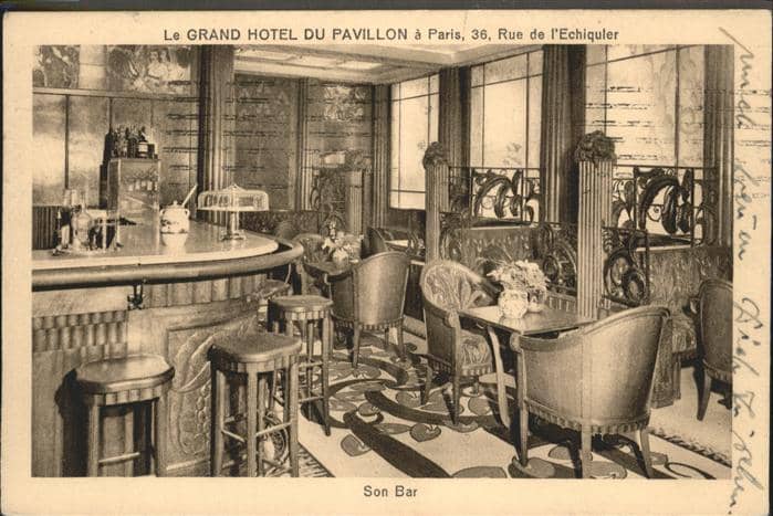 Paris Grand Hotel du Pavillon Bar – Ansichtskarte Paris