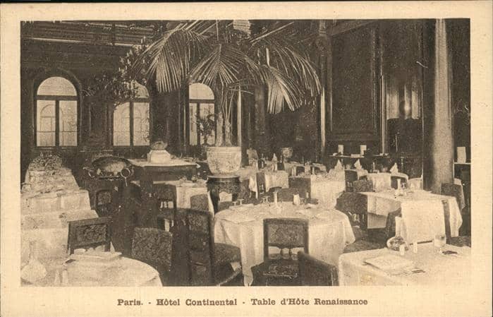 Paris Hotel Continental – Ansichtskarte Paris
