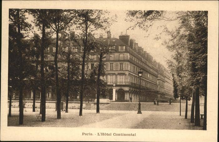 Paris Hotel Continental – Ansichtskarte Paris